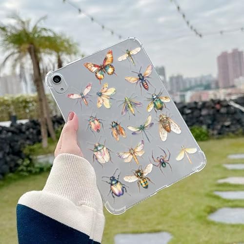 50pcs Nature Insect Stickers for Teen Water Bottle, Transparent Realistic Bug Sticker, Waterproof PET Decals for Bumper, Laptop, Skateboard, Luggage, Phone, Bicycle