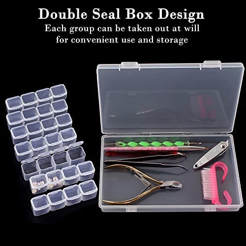 Guyuyii 2 Pack 28 Grids Diamond Painting Storage Organizer