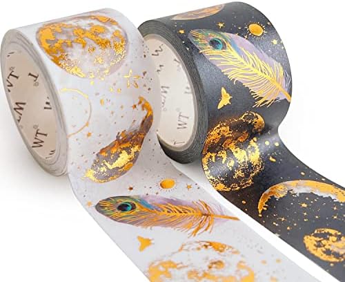 WT Dream Catcher Washi Tape Set, Tape for Scrapbooking, Planners, Junk Journal or Bible Study, Colorful Artist Decorative Craft Tape, Cute Artist Tape (2 Rolls, Each 16.4FT)