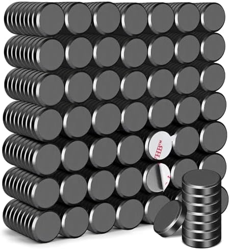 DIYMAG Strong Adhesive Magnets,400pcs 0.6x0.12in Fridge Refrigerator Magnet