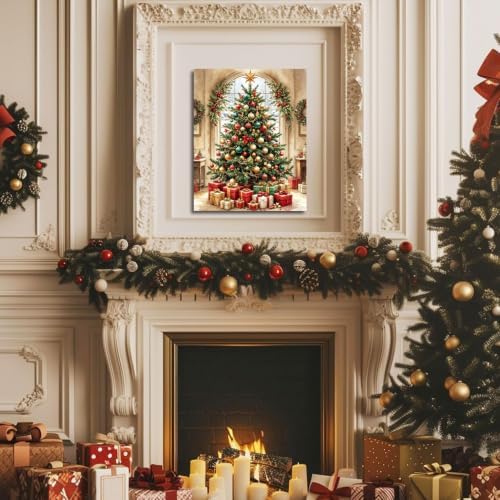 ICYANART Christmas Paint by Numbers Kit for Adults Beginner 16x20Inch