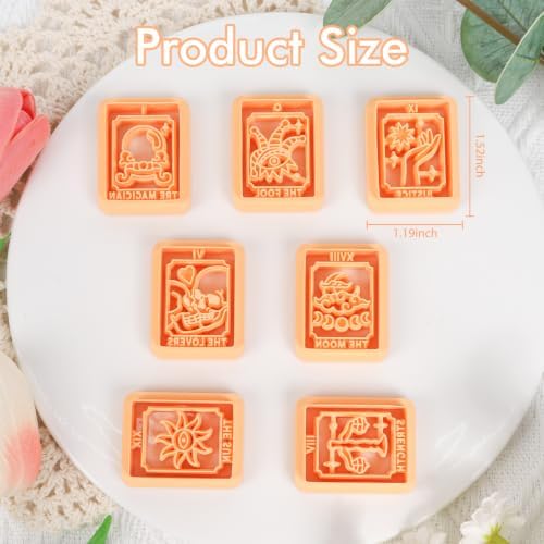 Puocaon Tarot Clay Cutters Polymer Clay Cutters for Jewelry Earrings Making