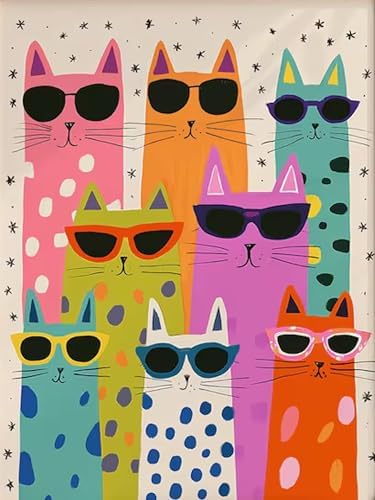 Benjenes Cat Diamond Art Kit for Adults