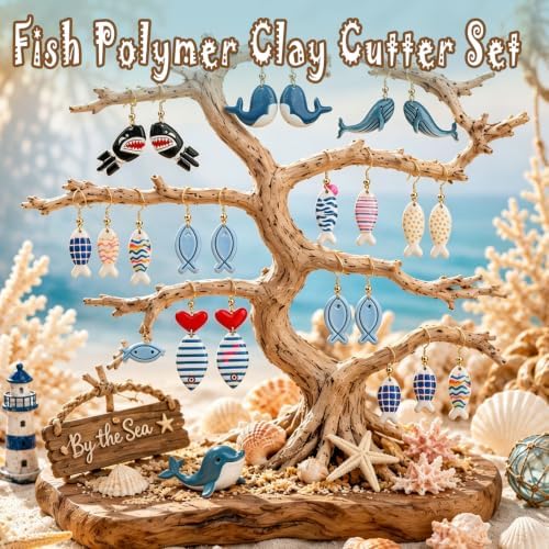 Fish Clay Cutters for Polymer Clay Earrings Jewelry Making