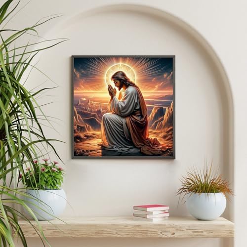 Diamond Art Kits for Adults & Beginners, Shiny Jesus Diamond Painting Kit