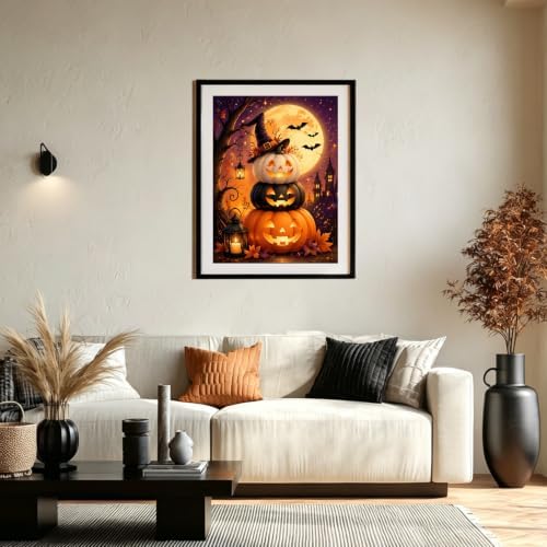 XTCIXAL Diamond Painting Halloween, Diamond Art Kits for Adults, 12x16 Inch
