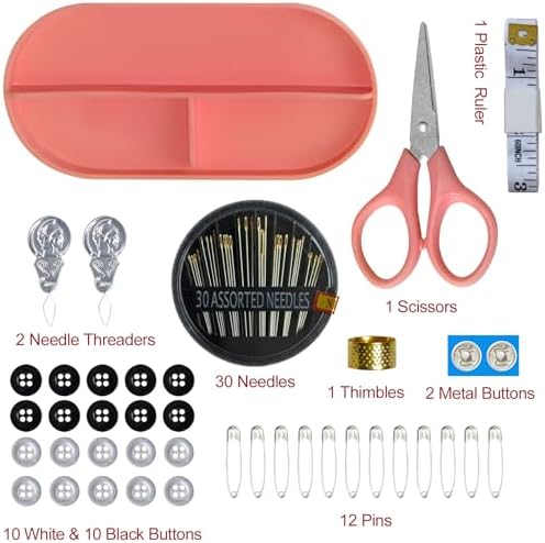 40 Spools of Sewing Thread,Gift Box Portable Basic Sewing Repair Kits (Orange)