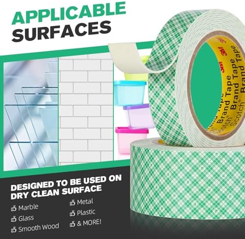 3M Double Sided Foam Tape 0.75" x 10Ft White 4026 Double Coated Urethane Adhesion Polyurethane Tape for Mounting Signs Craft DIY Projects Cards, 1 Pack