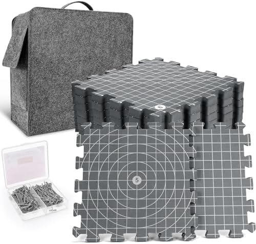 Yrangee Blocking Mats for Knitting & Crochet Project-9 Packs Double Side