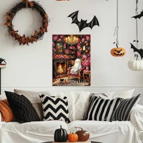 SUHEFAFA Ghost Diamond Painting Kit for Adults 12×16 inch