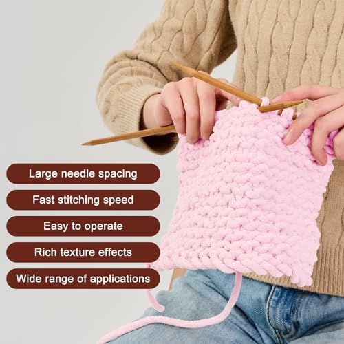 Light Pink Chunky Chenille Yarn, #6 Super Bulky, 28 oz/576 Yards