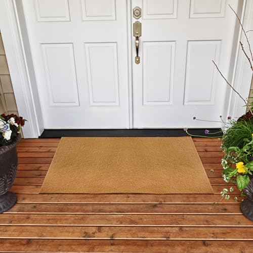 Blank Door Mat for Crafting and Painting, Artificial Coir Doormat Outdoor, Non-Slip Rubber Backing Welcome Mat for Indoor/Outdoor Front Porch Entryway (30x17 Inch)