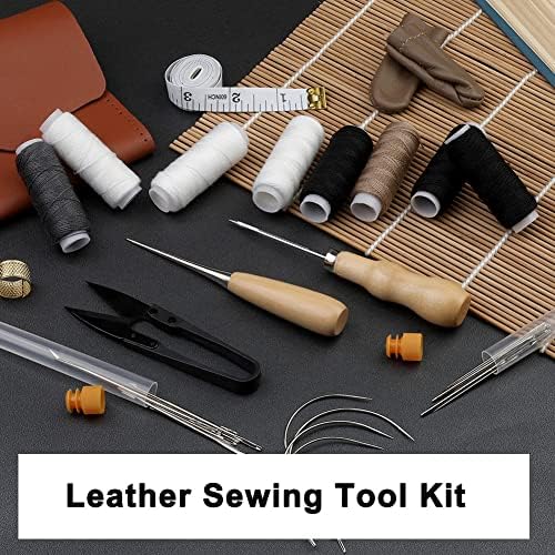 Sewing Kit for Adults, 38 Pcs Heavy Duty Sewing Kit with Upholstery Needles
