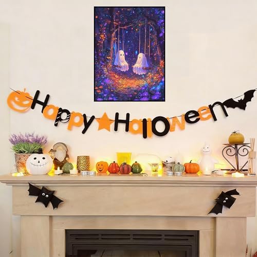 Diamond Art Kits for Adults Halloween Ghost Diamond Painting Kit 12x16 in
