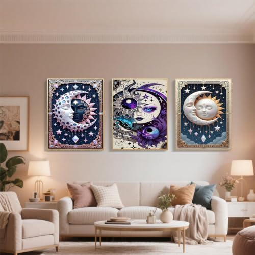 3 Pack card Diamond Art Kits for Adult Diamond Painting Kit for Beginner