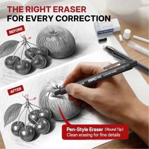 WUO 0.7mm Mechanical Pencil Set, 3 Pack Black Metal Drafting Pencils