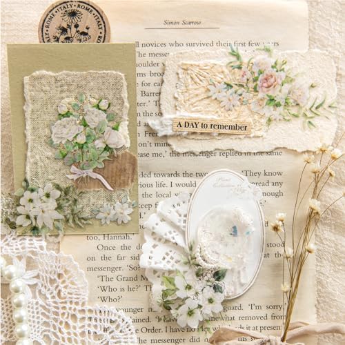 Alideco 6 pcs Decorative Adhesive Tapes Cartoon PET Tape Great for Bullet Journal Supplies, Arts, Scrapbook, DIY Crafts, Planners(huahuibiankuang) (huariji)
