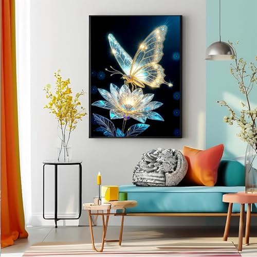 AIBOERL Paint by Numbers Kit for Adults Beginner,Slight Butterfly, 12X16In