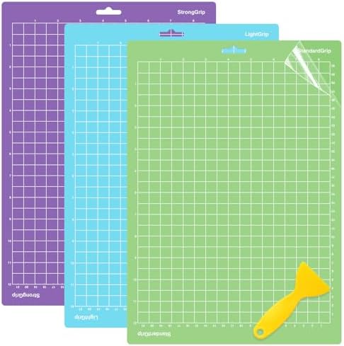 WISYOK 12x8.5 Inch Cutting Mats, 3 Pack, Reusable