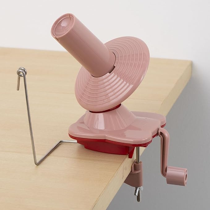 Knit Picks Yarn Ball Winder for Knitting and Crocheting (Red) | Manual ball winder that winds up to 100g or 3.5 ounces of yarn into a cake