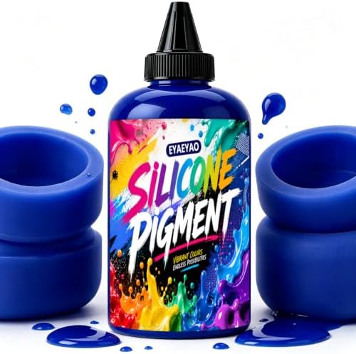 EYAEYAO Silicone Rubber Pigment - Navy Blue Paste Silicone Coloring Dye for Mold Making, Molding and Casting - Vibrant Color Pigment for Epoxy Resin Molds Making, Statues DIY Craft(Navy Blue, 3.5 oz)
