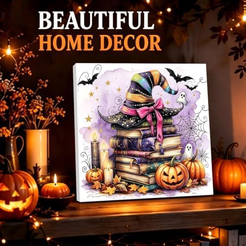 bleihum Halloween Paint by Numbers Kit for Adults with Frame Easel