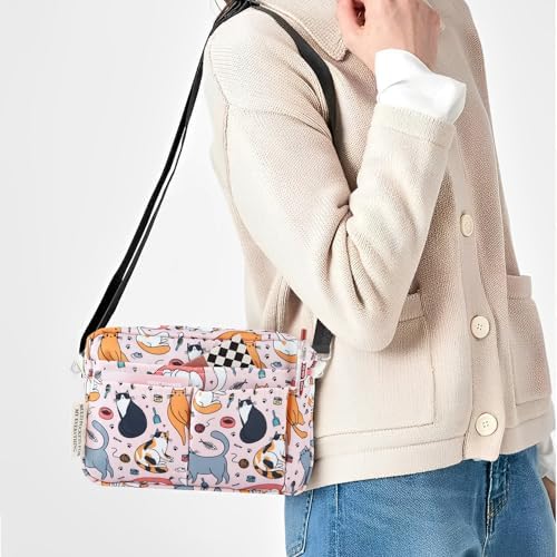 Multiple Pockets Portfolio Organizer with Zippered,Storage Pencil Pouch Bag