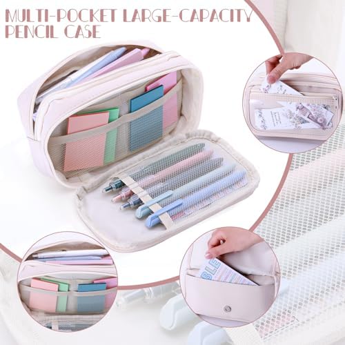 XKDOUS 40 Bible Study Kit, Journaling Supplies for Women with Case, Beige