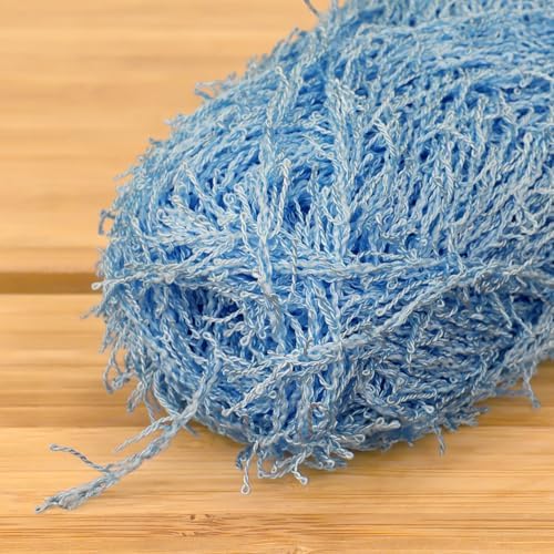JubileeYarn Scrubby Dish Yarn - 50g/Skein Dishcloth Polyester - Powder Blue - 4 Skeins