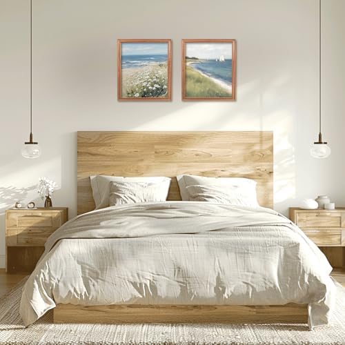 RLTXBUK 2 Pack Coastal Beach Diamond Art Kits, Beach House Decor, Nautical Sailboat Seaside Daisy Flower Landscape Gem Diamond Painting Art Kits for Adults Kids Beginners, 9.8x11.8 Inch