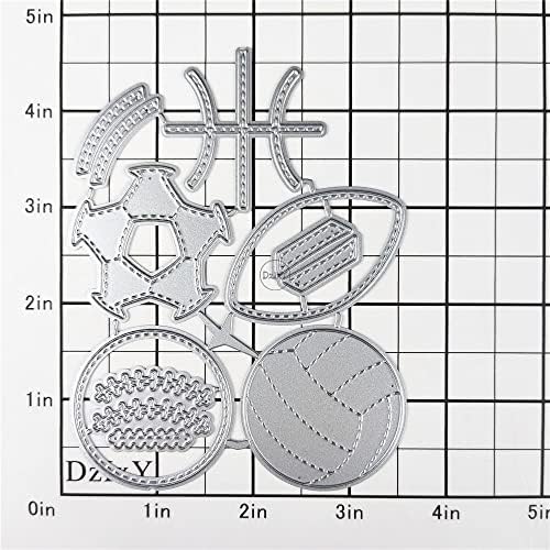 Nice Volleyball Football Metal Cutting Dies for Card Making