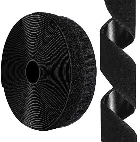 3/4 Inch x 26 Feet Hook and Loop Tape Sticky Back Fastener Roll, Nylon Self Adhesive Heavy Duty Strips Fastener for Home Office School Car and Crafting Organization