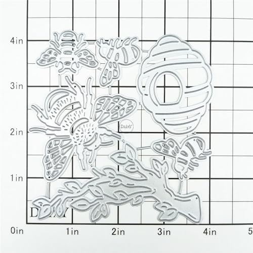 Bees Tree Branches Beehive Metal Cutting Dies for Card Making