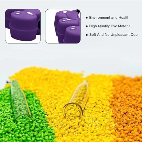 10 pcs Knitting Needle Stoppers Point Protectors Knitting Accessories and Supplies Knitting Tools Knitting Starter kit Beginner for Knitting Gifts (Purple, Size 0-5)
