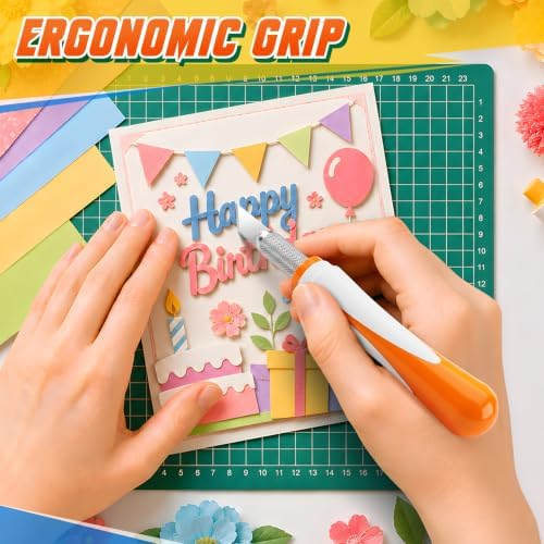16PCS Exacto Knife Set, Craft Knife Kit, Hobby Knives for Crafting