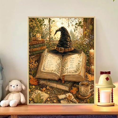 CRZMODE Halloween Paint by Numbers Kit for Adults, Magic Book, 16x20 inch