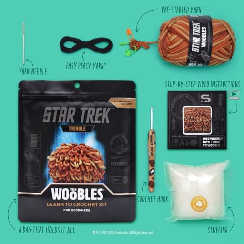 The Woobles Star Trek Crochet Kit for Beginners (Tribble)