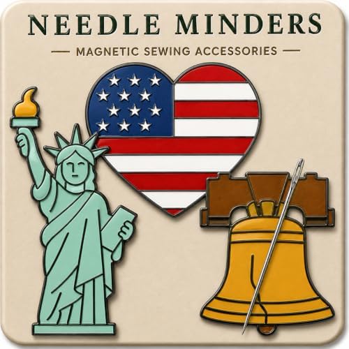 Kraftex Magnetic Needle Minder. Needleminder for Embroidery & Sewing. Cute Needlepoint Accessories. Magnetic Needle Holder for Cross Stitch. Cute Magnet Pin Gift