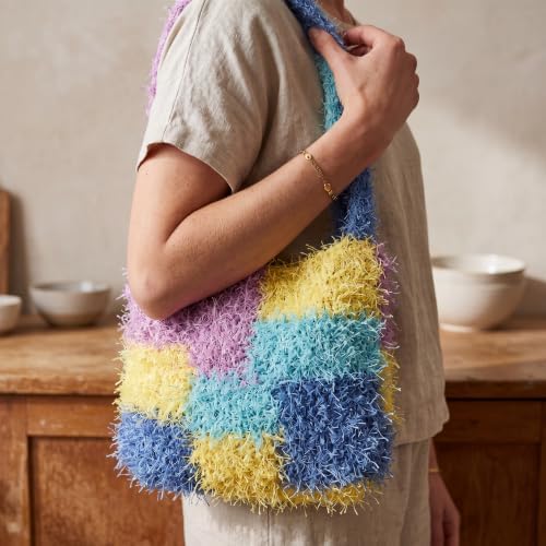 Makromecity Bubble Scrubby Yarn - 100% Premium Polyester Yarn for Crocheting and Knitting - 3.5 Oz (100g), 98 Yds (90m) - Ideal for Dishcloths, Crafting & Bath Washcloths (Mint, 3 Skeins)