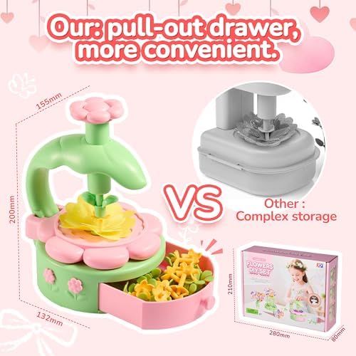 POP JOY DIY Paper Flower Craft Kit for Kids, Make Flower Bouquets