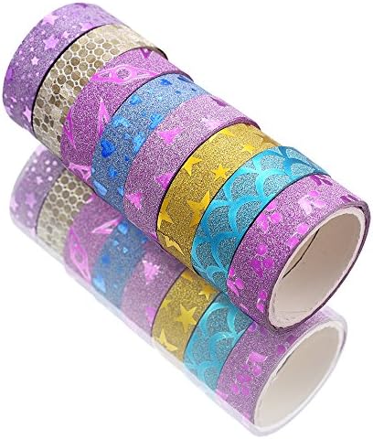 30Rolls Glitter Washi Tape Deco DIY Gift Wrap Masking Tape