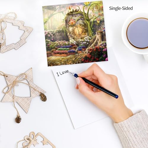 6x6" Cardstock Single Sided Scrapbooking,Craft Decorative Scrap Book Paper | 160gsm,24-Sheet 12Patterns Colored Paper,Junk Journal Supplies,Vivid Origami Papers DIY Craft Gift Wrapping Album.Fantasy