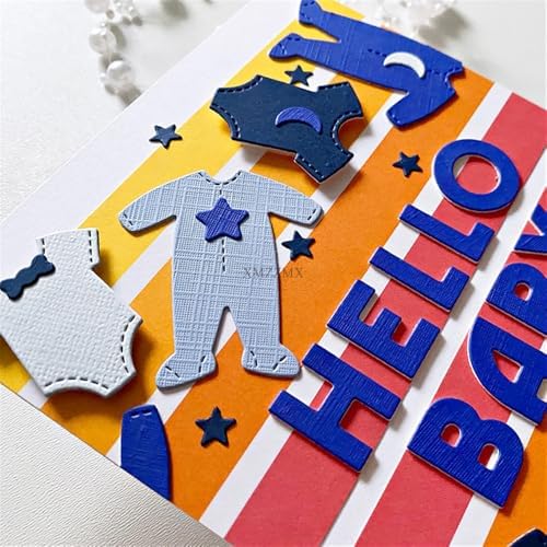 Patchwork Baby Clothes Metal Cutting Dies Sets for Card Making