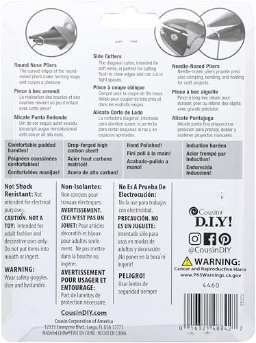 Cousin 4460 Craft & Jewelry Making Tool Kit, 3-Piece