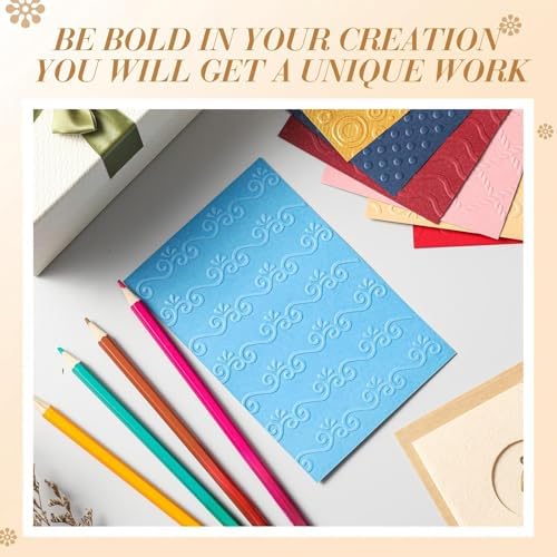 8 Pcs Geiseralie Embossing Folders for Card Making,Classic Style