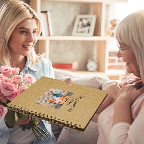 Scrapbook Photo Album 12"x12" 50 Sheets 100 Pages Hardcover Kraft Paper
