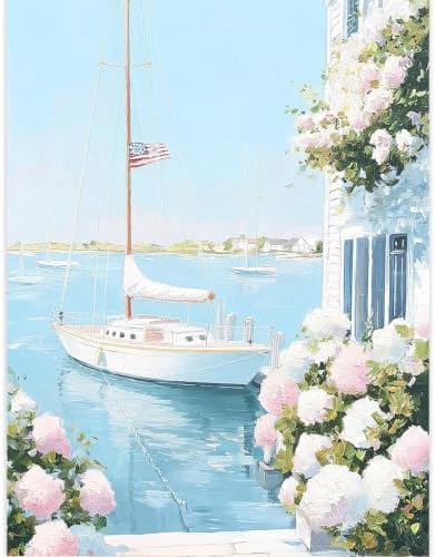 Ocean Diamond Art Kits for Adults, Beach Diamond Painting Kits for Beginner