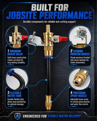 Angle Grinder Dust Remover Water Sprayer Attachments Marble Machine Cooling