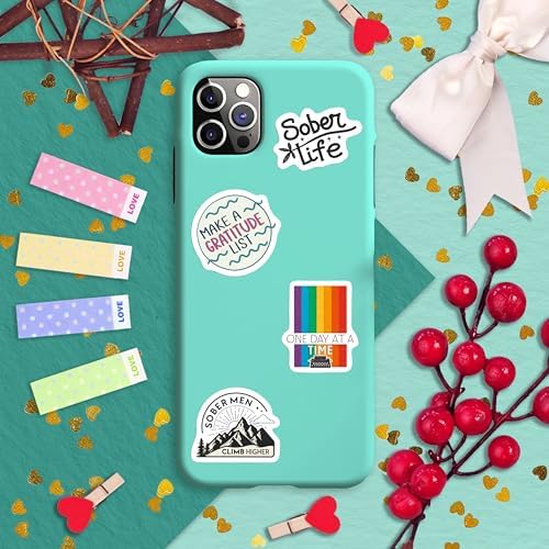 100Pcs Sobriety Stickers Bulk for Water Bottle, Laptop - Recovery Stickers and Decals, Sobriety Gifts for Man, Sober Decals & Party Supplies - Gift for Women & Men
