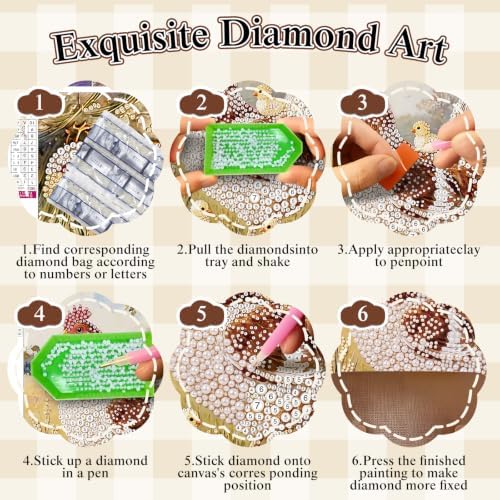 Pearl Christmas Wishes Town Diamond Painting Kits for Adults,5D Diamond Art